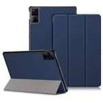 DINGGUAGUA Coque pour Xiaomi Redmi Pad SE 11 Pouces 2023 Cover,Tri-Fold Smart Folio Case Housse Etui de Protection Ultra Slim Housse Étui avec Fonction Support,Veille/réveil Automatique,Bleu foncé