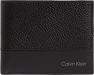 Calvin Klein Men's Subtle Mix Bifold 6CC W/Bill Wallet, Ck Black, One Size