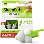 Alpine SleepSoft Bouchons d'oreille ? Anti Ronflement et Améliore le Sommeil- Filtres Doux Conçus pour Dormir - Réutilisables