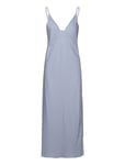 Calvin Klein Recycled Cdc Midi Slip Dress Blå