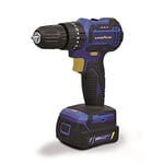 GOODYEAR - Perceuse visseuse à percussion 20V Brushless Batterie lithium 2,0Ah Couple 27 Nm + 11 Accessoires Malette