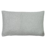 furn. Malham Shearling Fleece Rectangular Cushion Cover - Grey - One Size