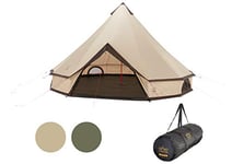 Grand Canyon Indiana 8 - Tente Ronde pour 8 Personnes | Tente familiale, Tente de Groupe, Tente Pyramide, tipi | Désert de Mojave (Beige)