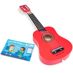 New Classic Toys- Guitare en Bois Rouge, 303