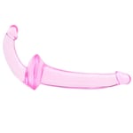 Double Fun Pink Strapless Strap On_Dildo