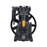 VEVOR Tête de Pompe de Compresseur d'Air, 3 CV, Tête de Pompe à Piston Lubrifié à l'Huile 2 Cylindres, Débit 164 L/min 5,8 CFM à 90 PSI, en Aluminium 1 Étage avec Pression d'Air Maximale 116 PSI