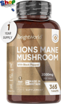 Lions  Mane  Supplement  2000Mg  with  Black  Pepper -  365  Vegan  Tablets  wit