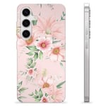 Samsung Galaxy S24 TPU-Skal - Vattenfärg Blommor Animerad