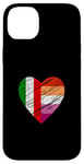 Coque pour iPhone 14 Plus Drapeau LGBTQ Italie Lesbienne Pride Cœur Amour LGBTQIA