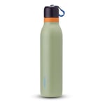 Owala FreeSip Twist Insulated Stainless Steel Water Bottle with Straw for Sports and Travel, BPA-Free, 700ml, Blue/Green (Camo Cool)