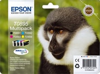 Epson Stylus S20/SX100/SX105/SX200/SX205/SX400/SX405/BX300F Multipack T0895 (4 färgpatroner)