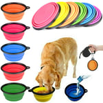 Collapsible Dog Bowl Pet Dish Feeding Portable Water Travel Pop Up Camping Food