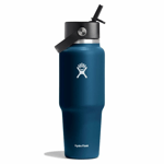 Hydro Flask 32 oz Wide Mouth Travel Bottle w/ Flex Straw Cap drikkeflaske 946 ml Indigo: WT32BFS464 2024