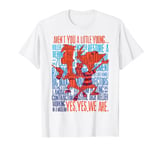 Disney Phineas and Ferb A Little Young Text Stack Silhouette T-Shirt