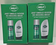 2 x Brut Original Gift Set 250ml Shower Gel + 200ml Deodorant Spray