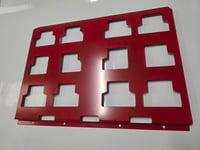 Red, Wall mount, Packout mounting plate, Organizer Box Holder for Milwaukee box.