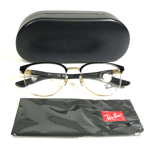 Ray-Ban Eyeglasses Frames RB8422 2890 Black on Gold Gray Carbon Fiber 52-19-145