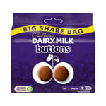 Cadbury Dairy Milk Buttons Chocolate Bag, Creamy Taste, Sharing Size, 330g