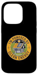 Coque pour iPhone 14 Pro I'M POWERED BY CLEAN ENERGY Solar Power Change Climat Sun