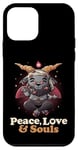 iPhone 12 mini Peace Love Souls Demon Goat Pentagram Satanic Cute Baphomet Case