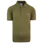 Lacoste Classic Fit Mens Khaki Polo Shirt Cotton - Size X-Small