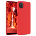 For Samsung Galaxy A12 Phone Case Silicone Back Cover Protection Soft Red