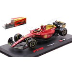 [FR] Burago FERRARI F1-75 N.55 2022 CARLOS SAINZ MONZA GP SIGNATURE 1:43 - BU368