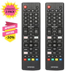 2-pakkaus AKB75675304 Uusi vaihdettu kaukosäädin AKB75675301 AKB75675311 AKB75675608 LG Smart TV 55UM69 32LM570BPUA 32LM620BPU