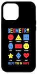 iPhone 12 Pro Max Geometry Keeps You In Shape Funny School Jokes For Kids Case