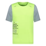 Nike Dri-Fit Breathe T-Shirt Yellow & Grey