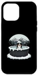 iPhone 12 Pro Max Cool Australian Shepherd in Hot Tub Case