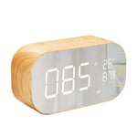 JACKWS Bluetooth Speaker, Wooden Portable With Alarm Clock TF FM Radio Hands-free Calling Computer Wireless Subwoofer HD Audio