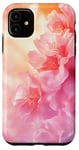 Coque pour iPhone 11 Rose aquarelle douce dégradé floral nature art