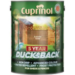 Cuprinol 5111363 Ducksback 5 Year Waterproof for Sheds & Fences Autumn Gold 5L