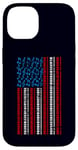 Coque pour iPhone 14 Clavier électrique drapeau américain 4 juillet pour homme et femme