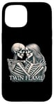 iPhone 15 Twin Flame Skeleton Couple Eternal Love Lovers Forever Case