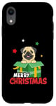 Coque pour iPhone XR Carlin de Noël mignon Design pour les amoureux des chiens