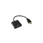 Cable hdmi 19 pins vers VGA femelle 1080p 20cm