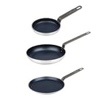 Vogue Set of 3 Non Stick Pans