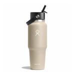 Hydro Flask 32 oz Wide Mouth Flex Straw Travel Bottle - Bouteille isotherme Oat 32 oz (946 ml)