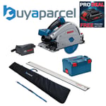 Bosch GKT18V-GC 18v BITURBO Brushless Plunge Saw 140mm + LBOXX + Guide Rail +Bag