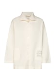 Poetry Jacket Crepe Heart Tops Overshirts Cream Moshi Moshi Mind