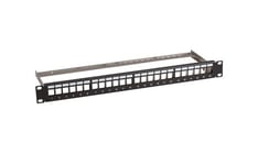 Efb-Elektronik Distribusjonspanel 48,30 Cm (19") 1He, 24-Ports, Svart Med 24X Rj45 Keystone Slimline Cat.6A Produsent: Efb Elektronik (B37200100ts.24)