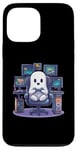 iPhone 13 Pro Max Funny Ghost Gamer Halloween Console PC Cute Gaming Ghost Case