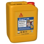 Sika Sikagard 240 Protecteur Tout en 1, Protection hydrofuge façade, mur, toiture et sol, 5L