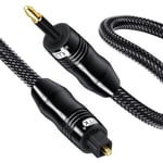 EMK Optical Cable Toslink to Mini Toslink Cable 3.5(NOT AUX) Toslink Digital Op