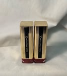 2 x MAX FACTOR Colour Elixir Lipstick With Vitamin E & Shea Butter 105-RAISIN