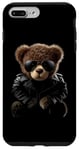 Coque pour iPhone 7 Plus/8 Plus Cooler Biker Ours Veste en cuir Lunettes de soleil Ours en peluche