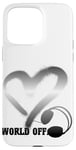 Coque pour iPhone 15 Pro Max Casque Musique Coeur Techno House Amour