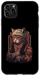 Coque pour iPhone 11 Pro Max Yakuza Chat Japonais Mafia Tatouage Fleurs